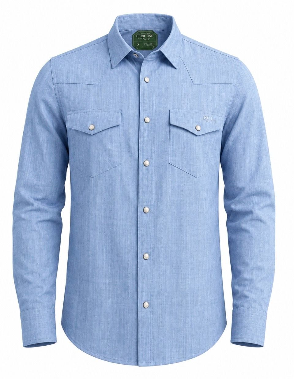 Camisa Caballero -C216- Celeste