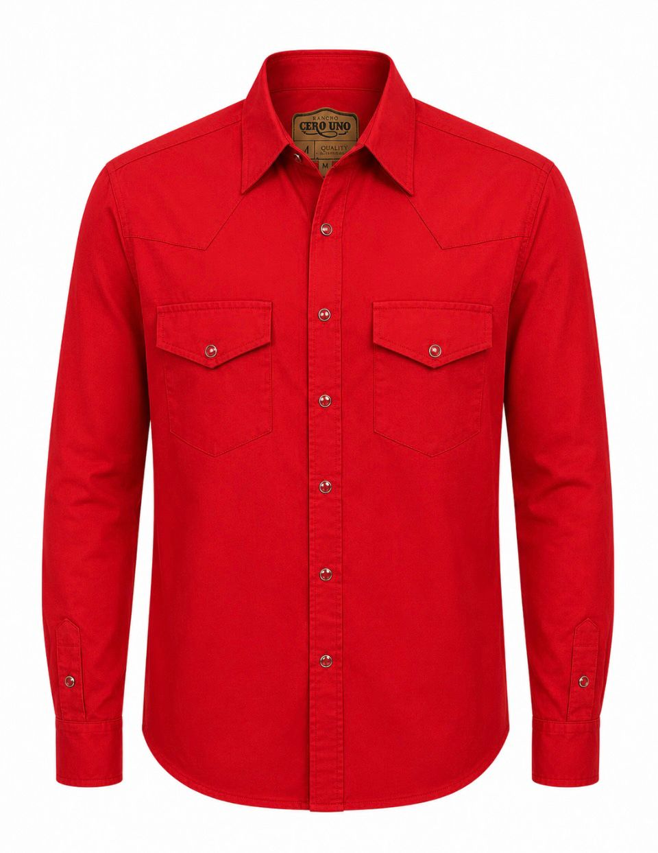 Camisa Caballero  -Basic C51- Roja