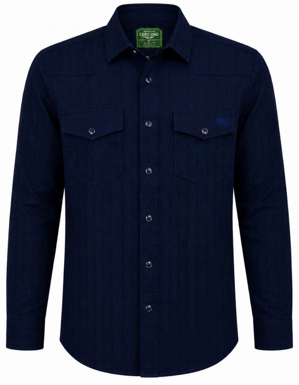 Camisa Caballero  -C211- Azul Marino