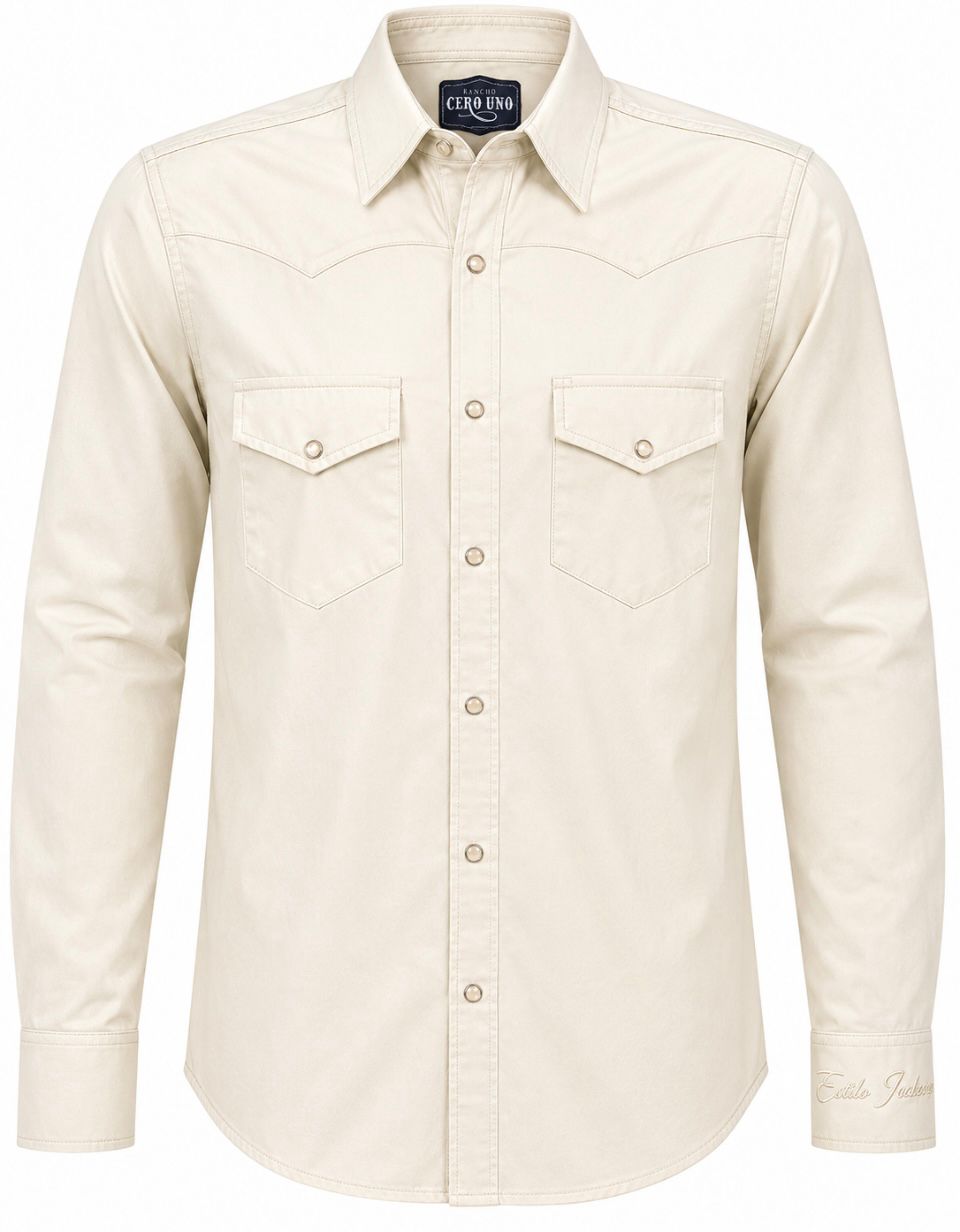 Camisa Caballero  -C25- Beige