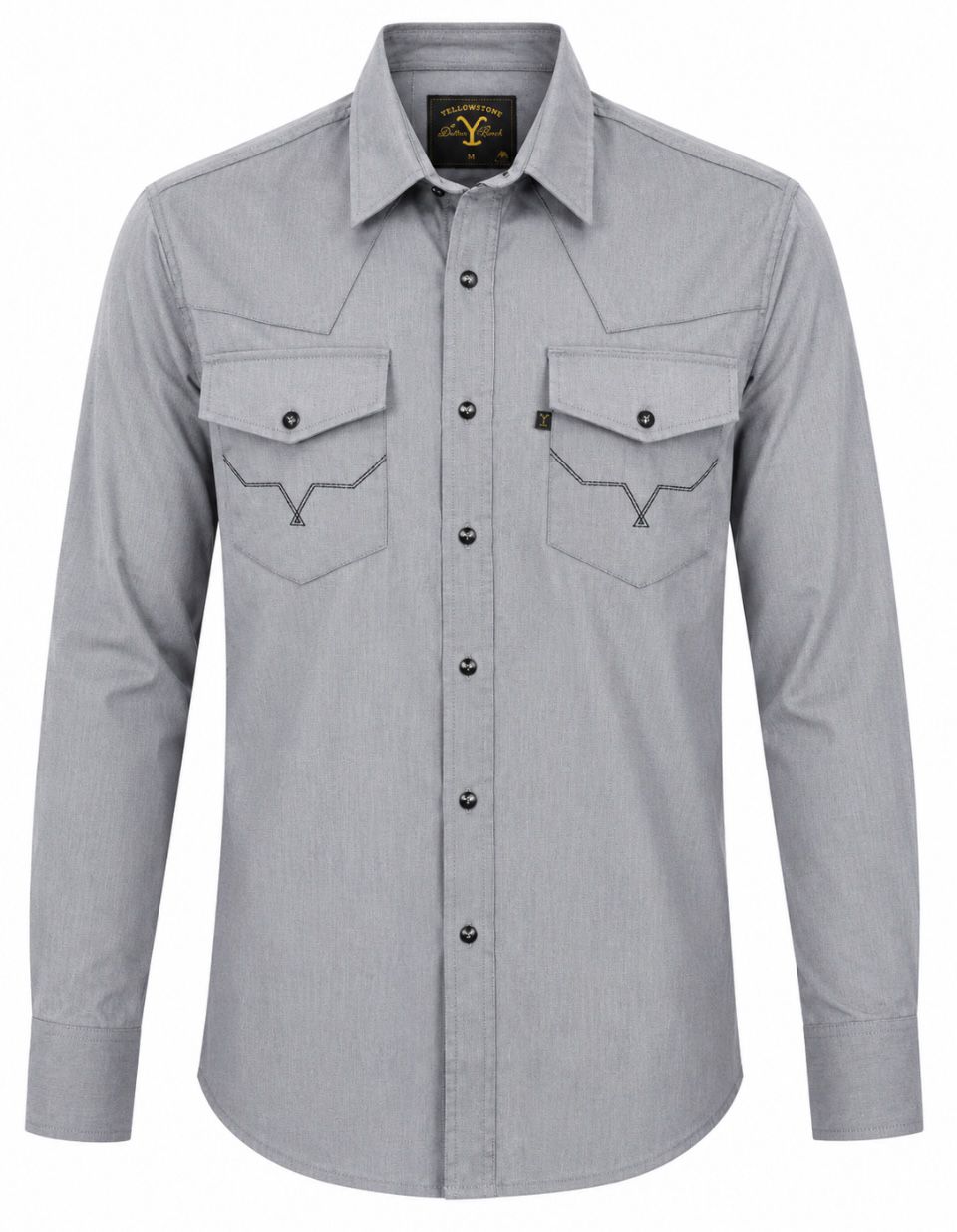 Camisa Caballero  -Y25SCY016 Gris/Negro
