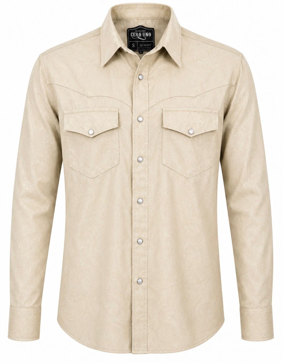 Camisa Caballero Premium -C13 Beige