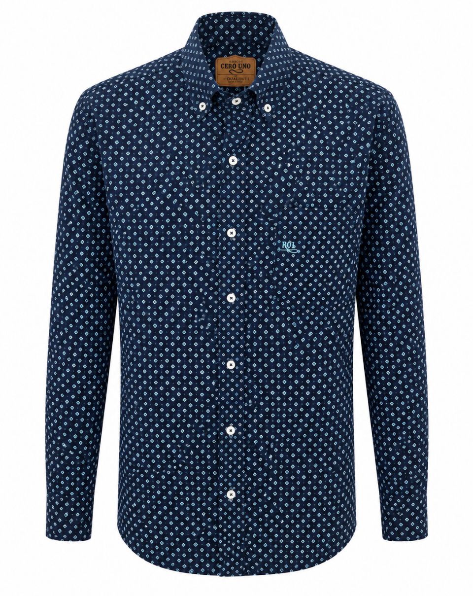 Camisa Caballero C108 Azul Marino