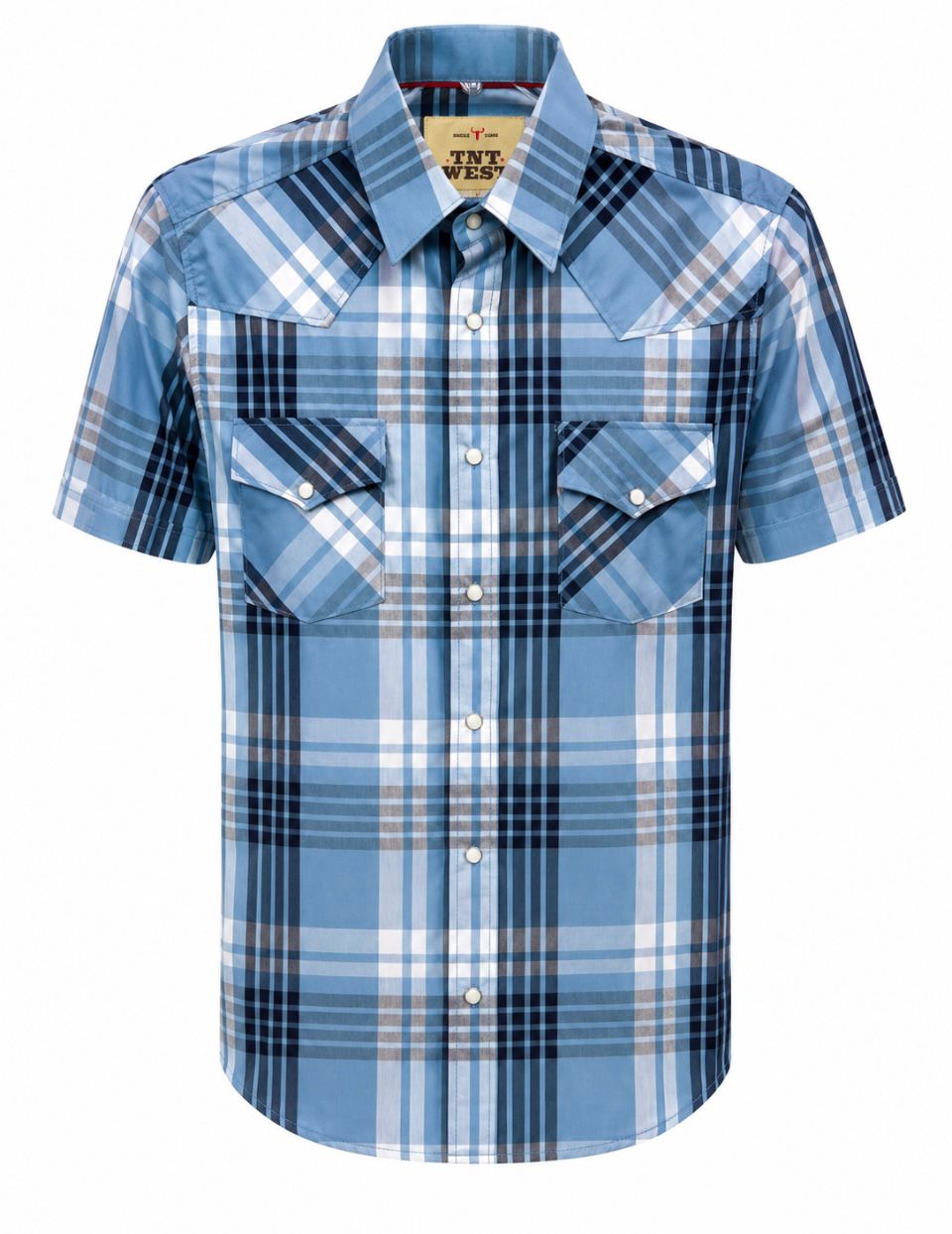 Camisa Caballero -CMC002 Az/Cel